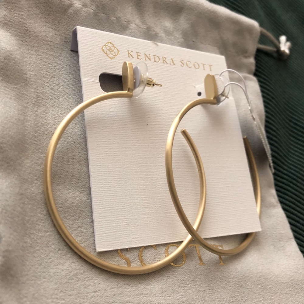 (NEVER WORN) Kendra Scott Pepper Hoop Earrings